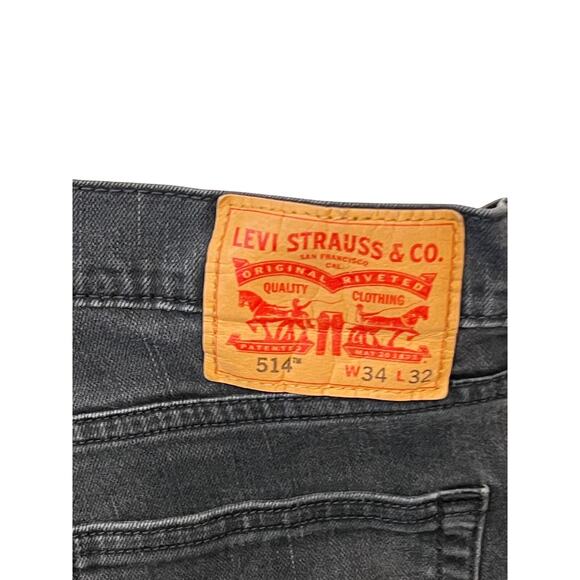 Levi's 514 Regular Fit Straight Leg Jean 34x32 - Picture 3 of 3